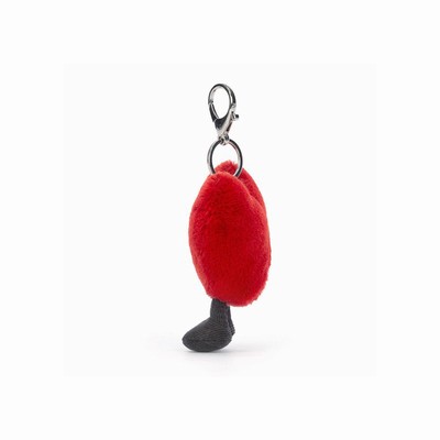 Jellycat Amuseables Heart Bag Charm Australia | 287416SHR